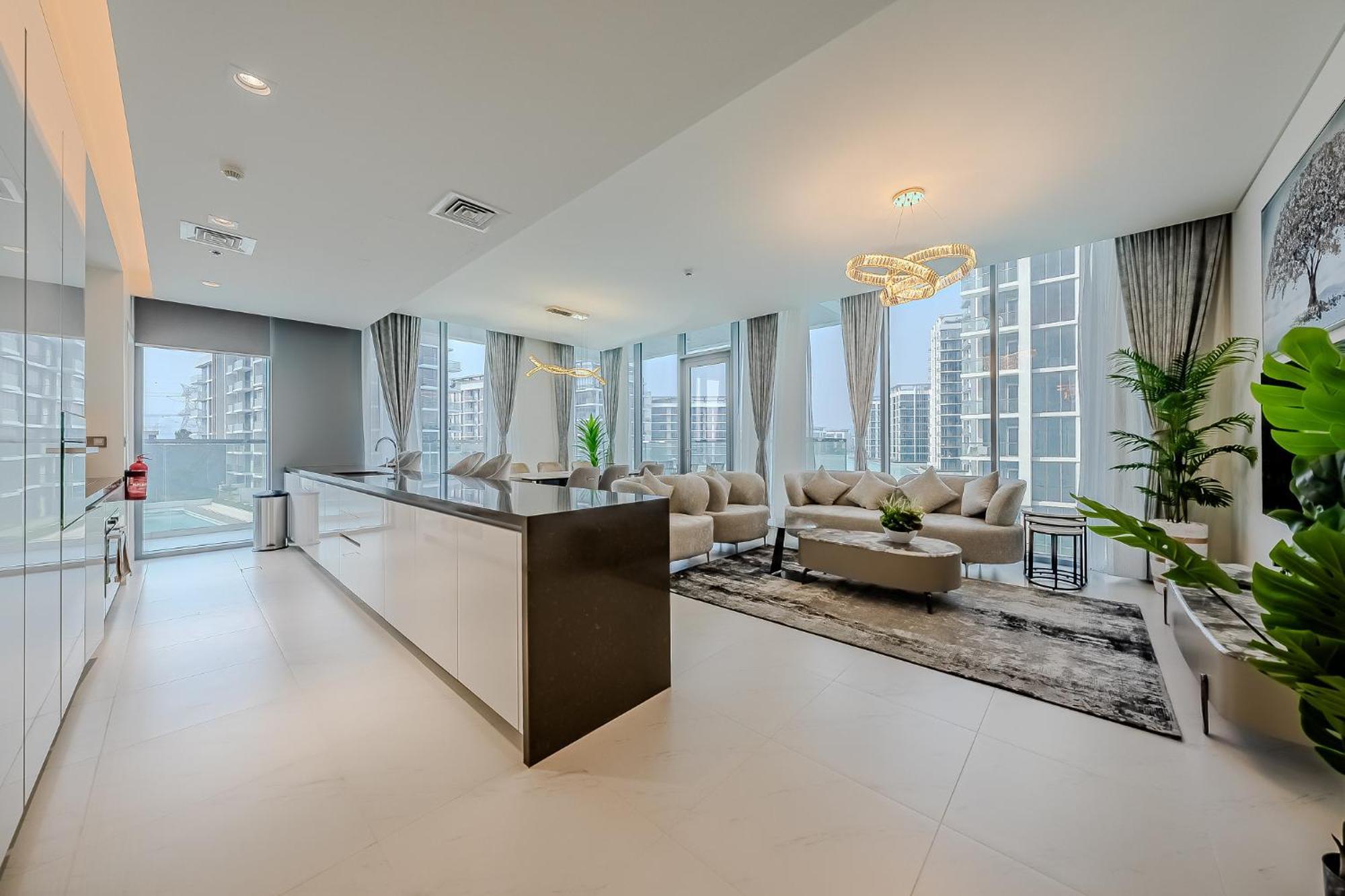 Apartment Spacious 3bdr I Maid I Gym I Infinity Pool I District One I Residences 11